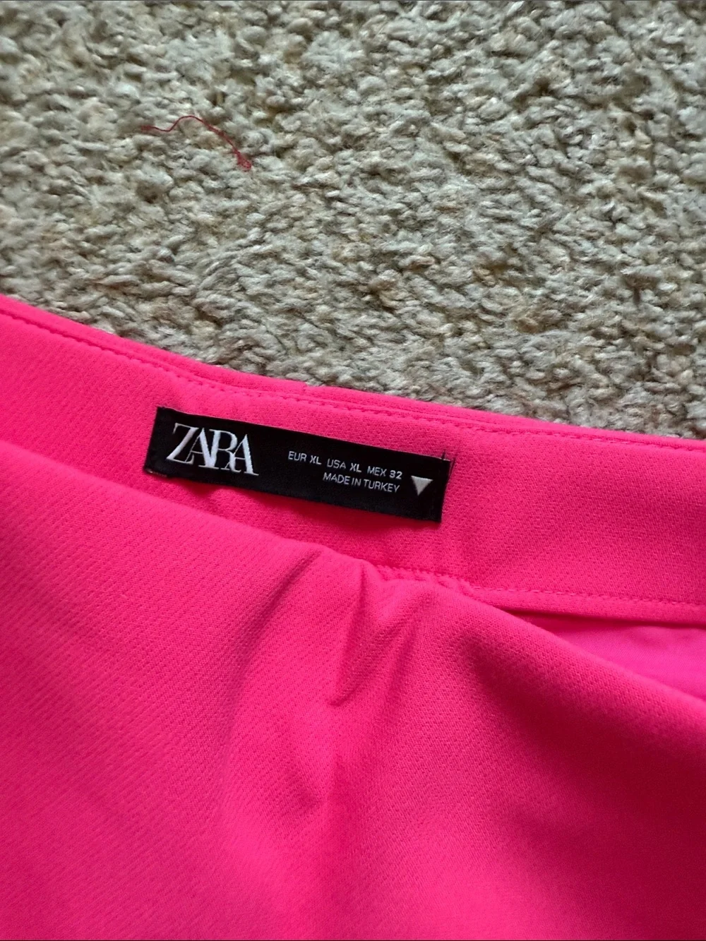 Zara Bright Pink Wrap-Front Skort